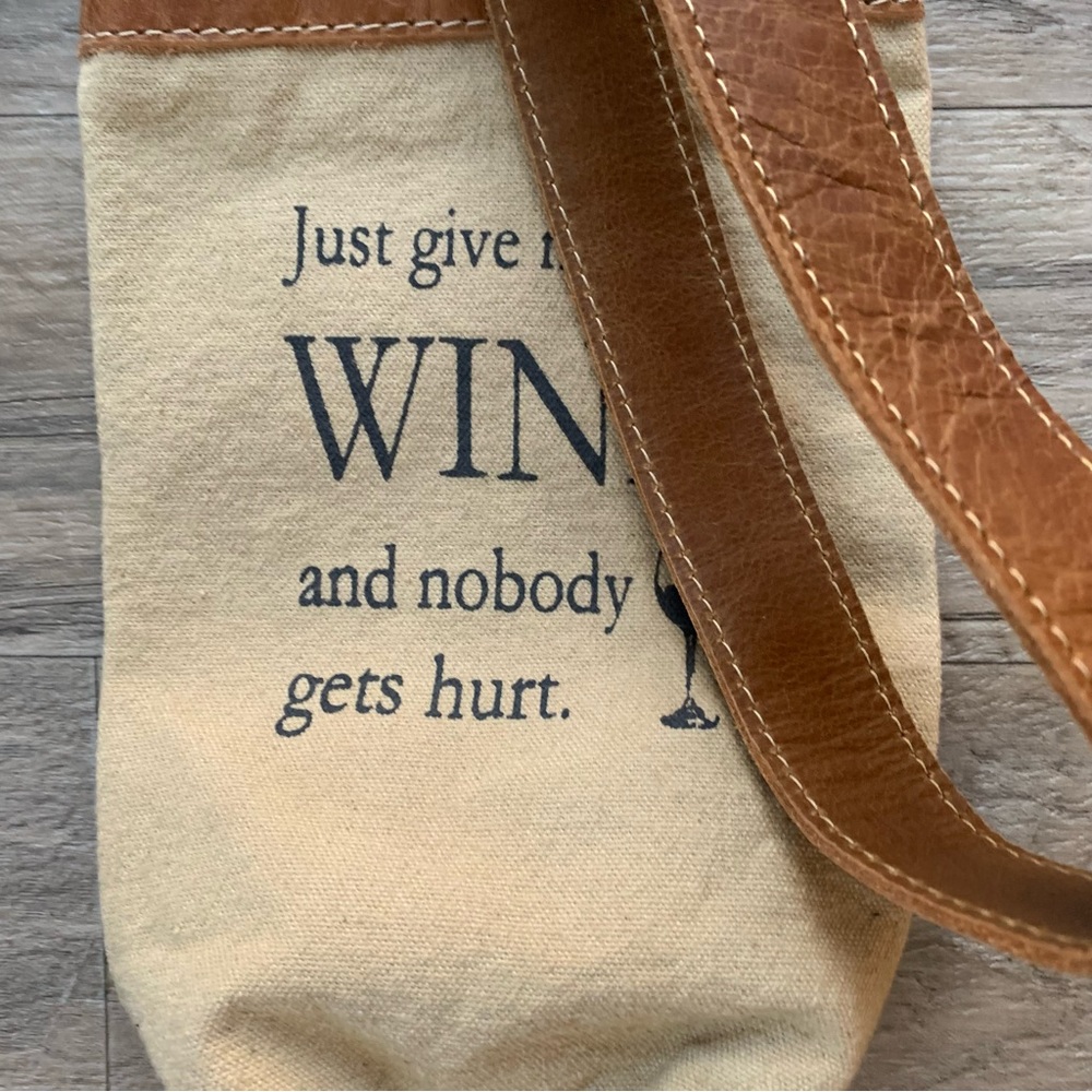 Myra Bag “nobody gets hurt” Wine Bag - Picture 6 of 12